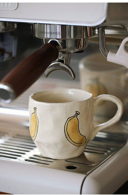 Handmade banana mug plate