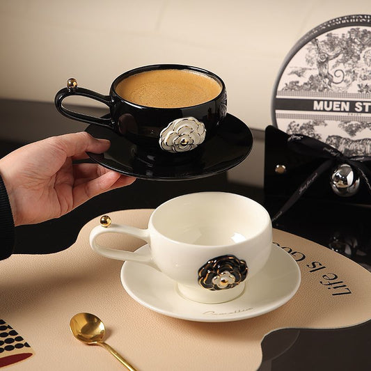 Camellia coffee cups and saucers