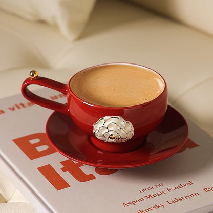 Camellia coffee cups and saucers