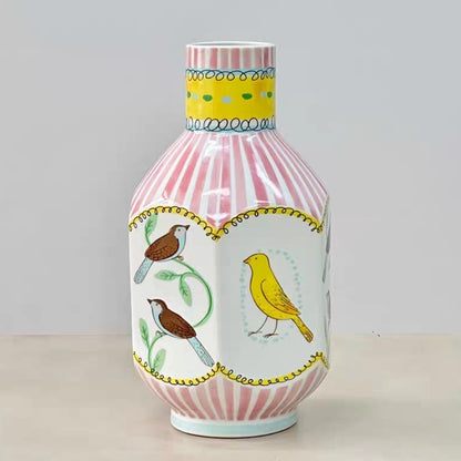 The Nightingale Song Ceramic Vase