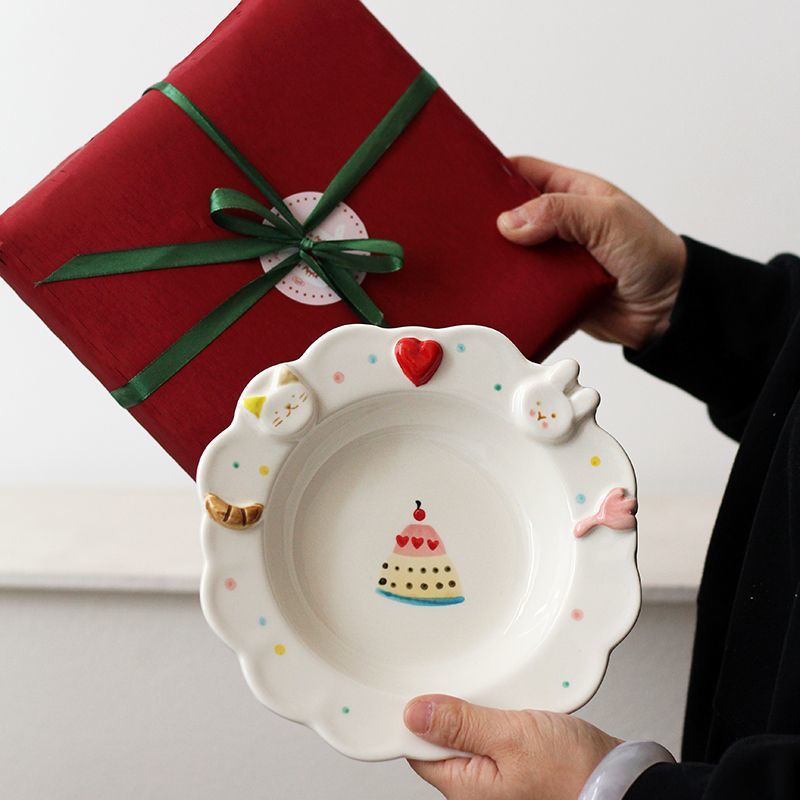 Cute Rabbit Cartoon Salad Plate