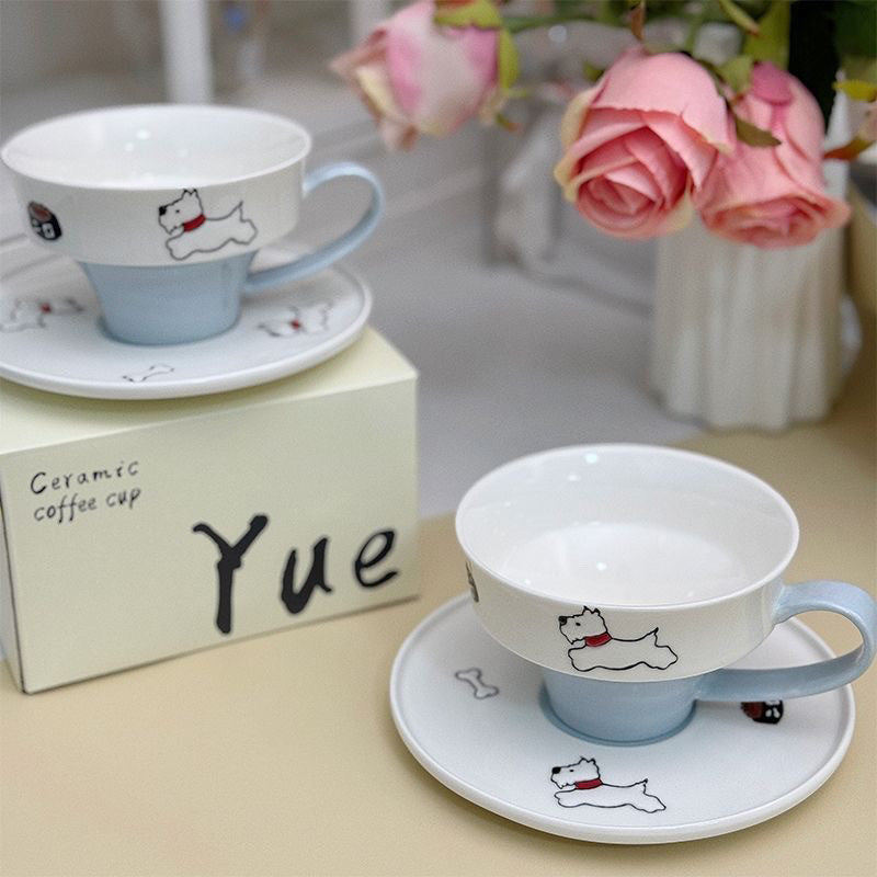 West Highland White Terrier Coffee Cup and Saucer