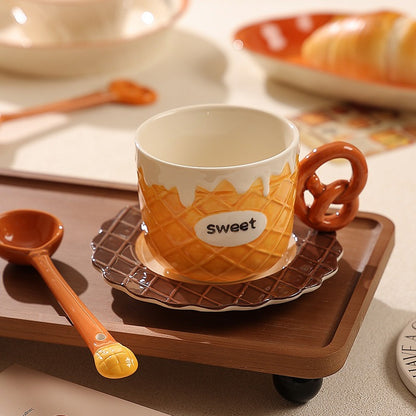 Creative Handmade Bread Ceramic Tableware